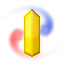 The VPW Studio program logo consists of a yellow rectangular tower, rotated at an angle. The left side has a red swirl, and the right side has a blue swirl.